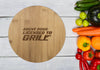 Personalised Bamboo Serving or Cutting Board - Round - Whipping it Big!