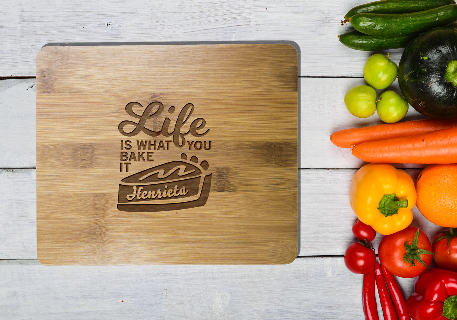 Personalised Bamboo Serving or Cutting Board - Rectangle - Serve Up