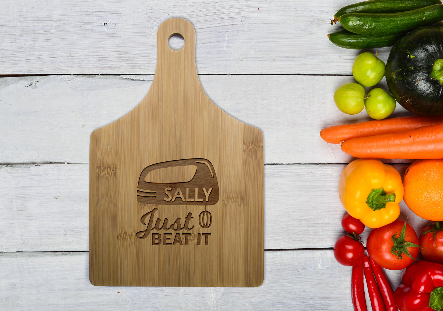 Personalised Bamboo Long Serving or Cutting Board - Perfect Gift - Bring Dessert