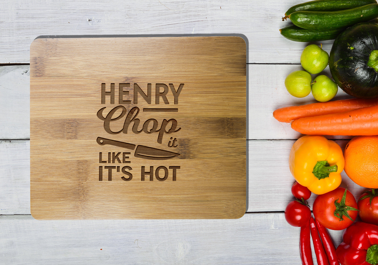 Personalised Bamboo Serving or Cutting Board - We Dine Together!