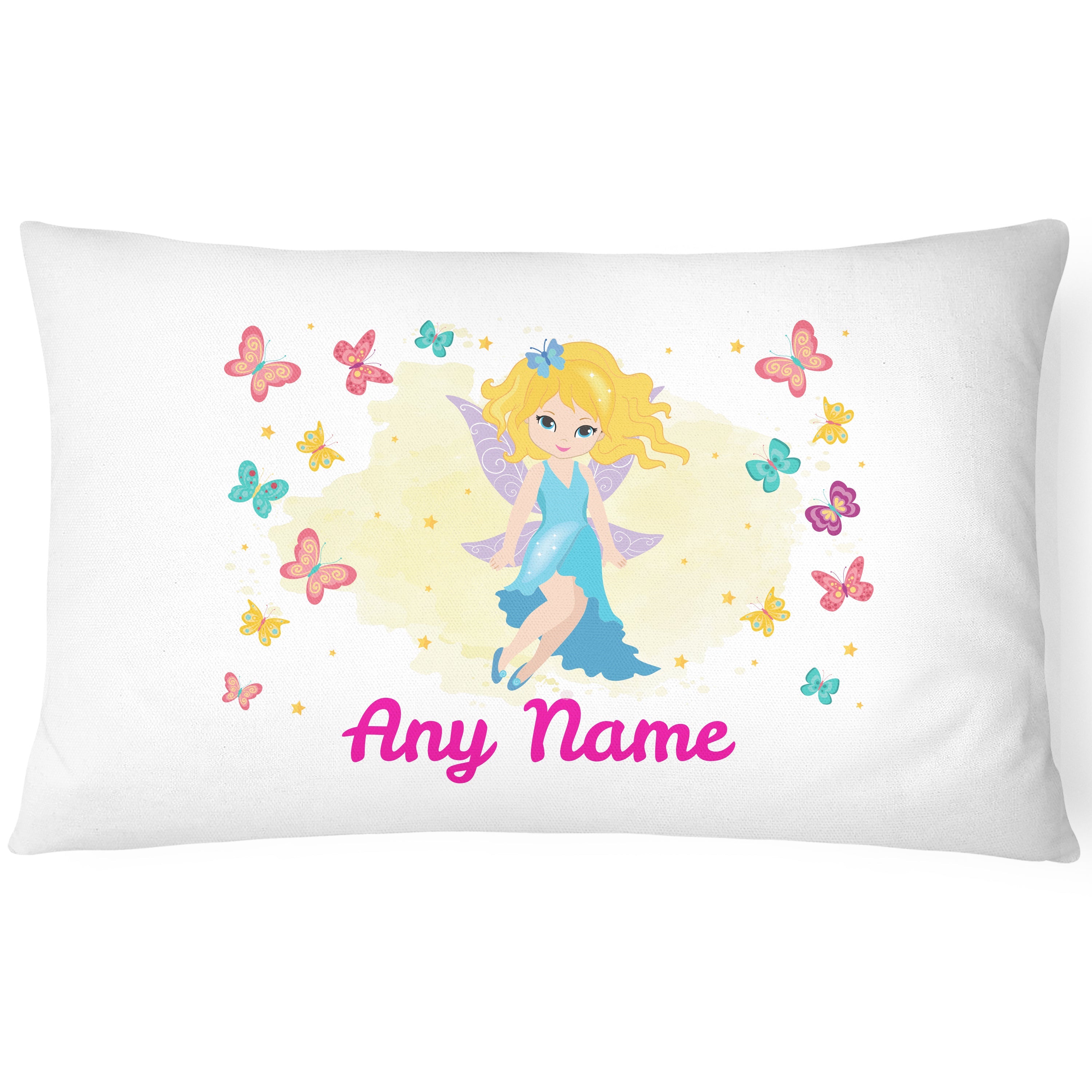 Personalised Fairy Pillowcase Printed Children Gift Custom Print Made Present - Lovely