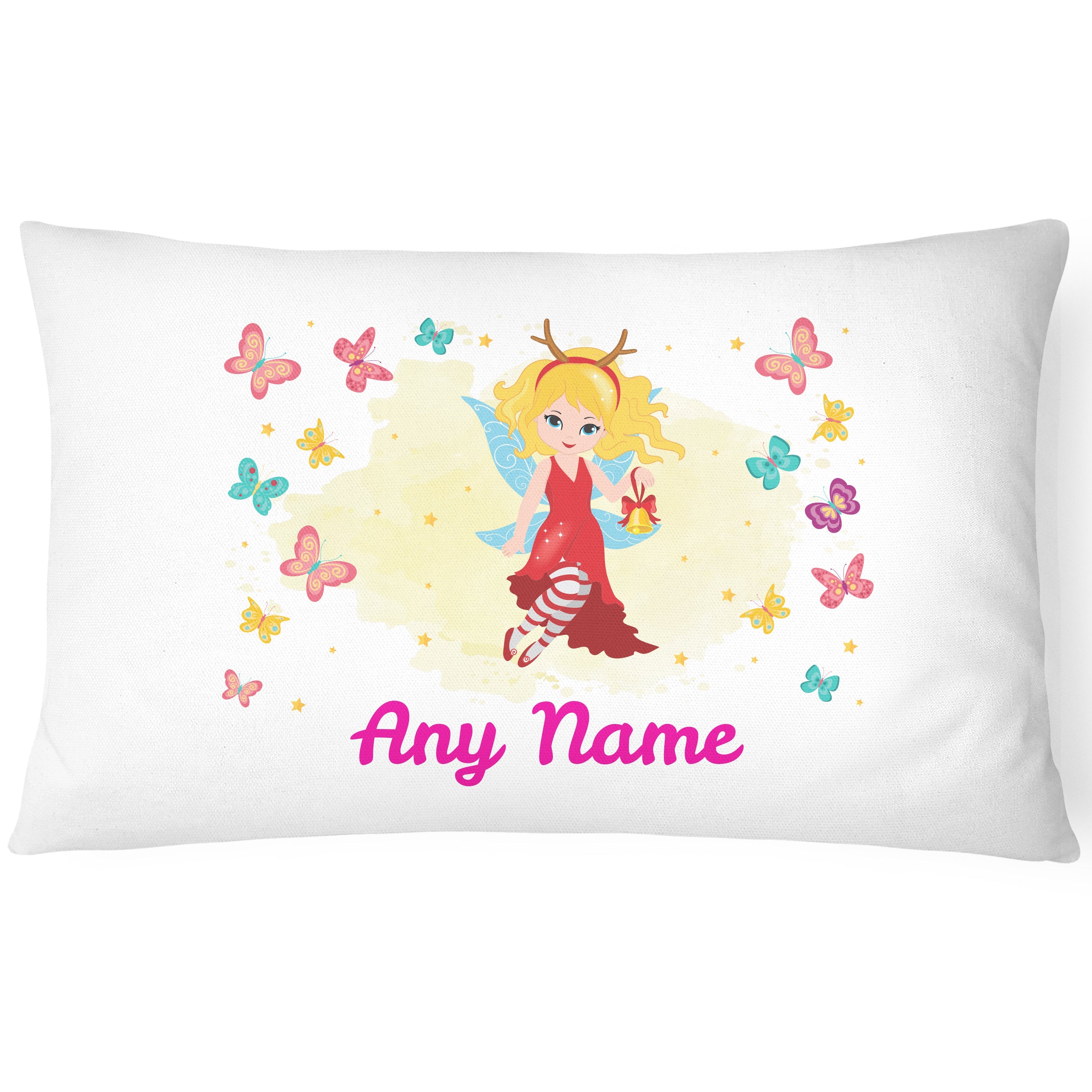 Personalised Fairy Pillowcase Printed Children Gift Custom Print Made Present - Cute