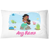 Load image into Gallery viewer, Personalised Mermaid Pillow Case Printed Gift Children Custom Print - Green