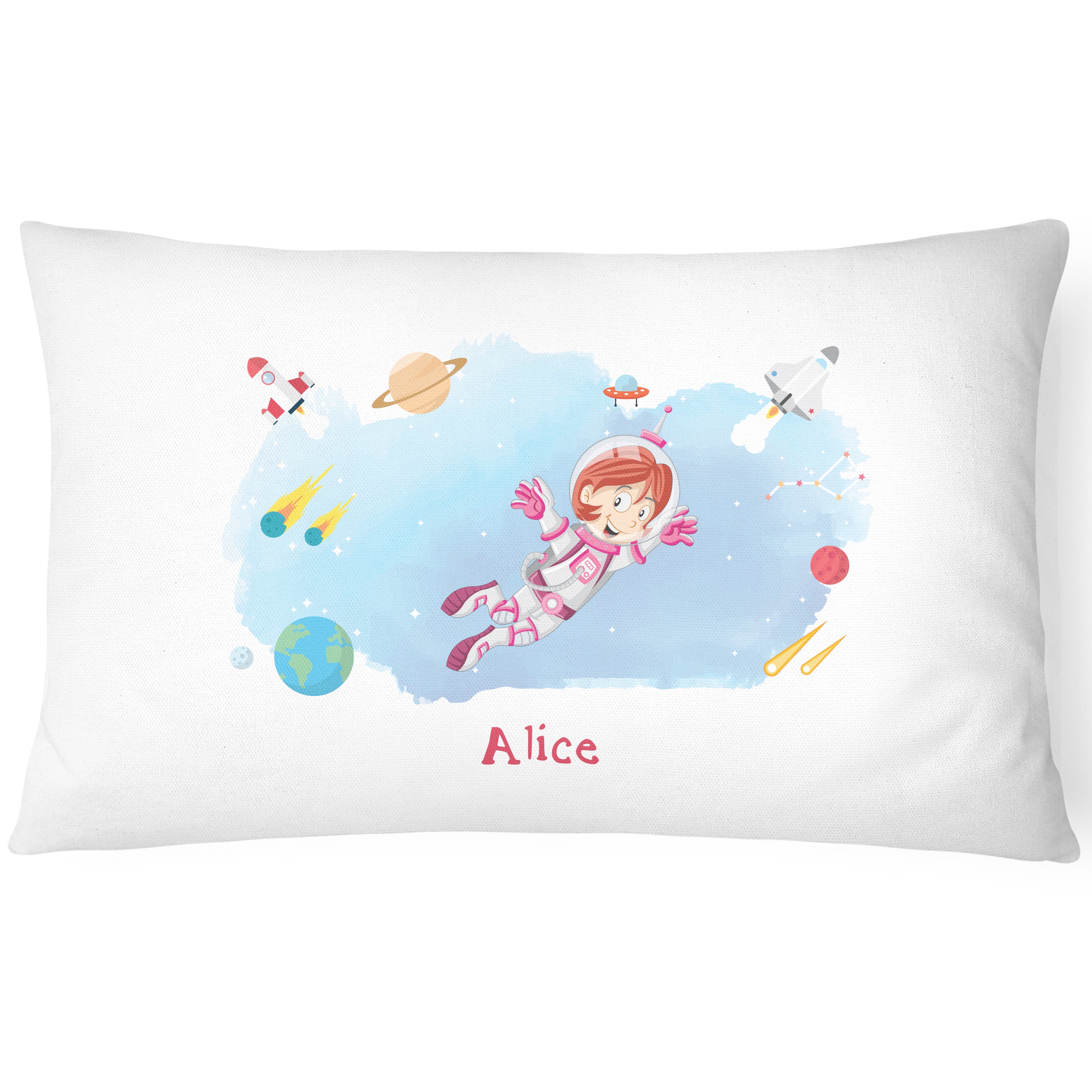 Space Pillowcase for Kids - Personalise With Any Name - Space Flight