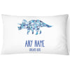 Dinosaur Children's Pillowcase - Personalise with Any Name - Horn