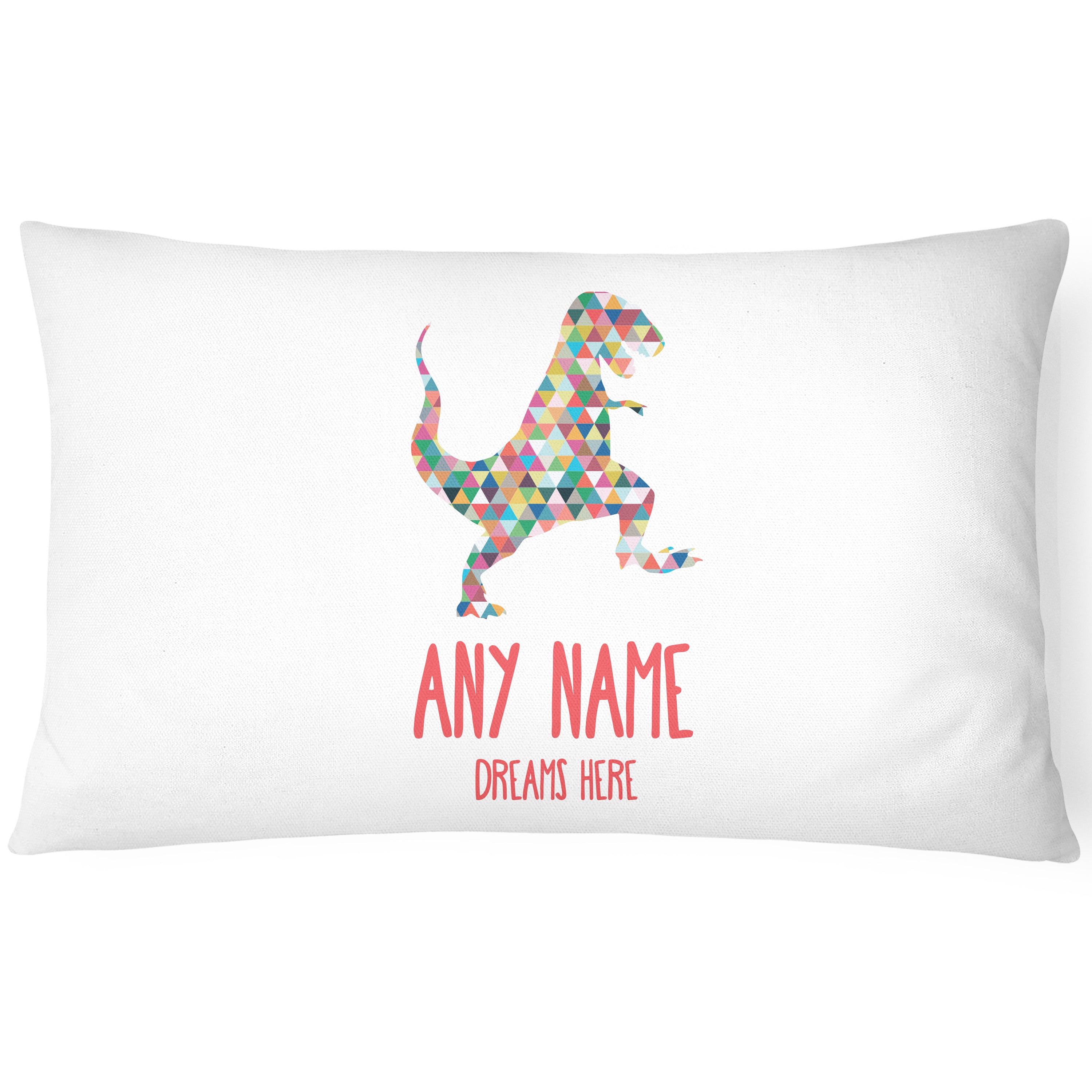 Dinosaur Children's Pillowcase - Personalise with Any Name - Raptor