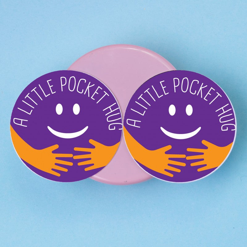 Metal Pocket Hug Tokens - Gift for Her for Him Friends Mum Dad