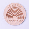 Wood Pocket Hug Tokens - Gift for Her for Him Friends Mum Dad - Rainbow