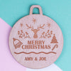 Personalised Christmas Lockdown Ornaments - Pack of Two #105