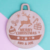 Personalised Christmas Lockdown Ornaments - Pack of Two #111
