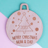 Personalised Christmas Lockdown Ornaments - Pack of Two #112