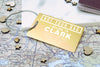 Personalised Metal Luggage Tag - 6 Colours - Yellow