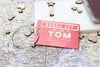 Personalised Metal Luggage Tag - 6 Colours - Pink