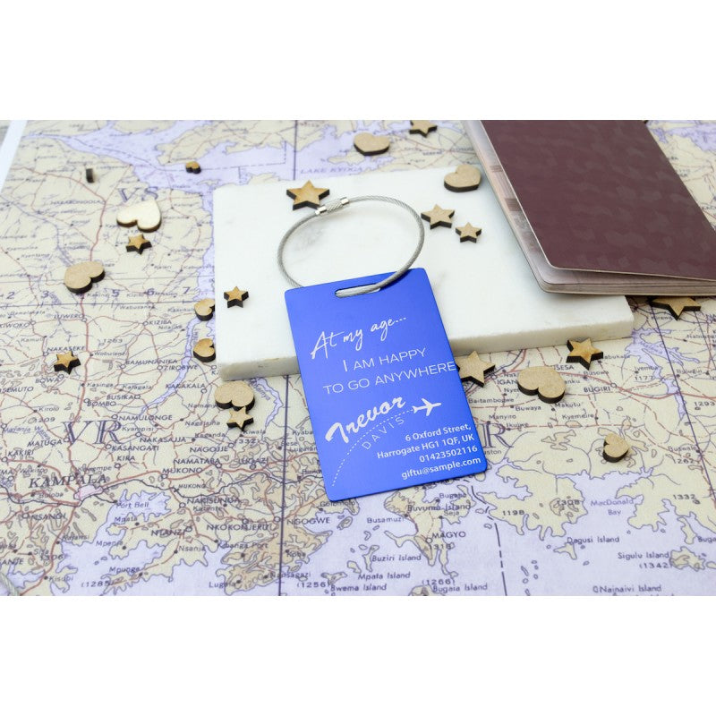 Personalised Luggage Tag - Maps