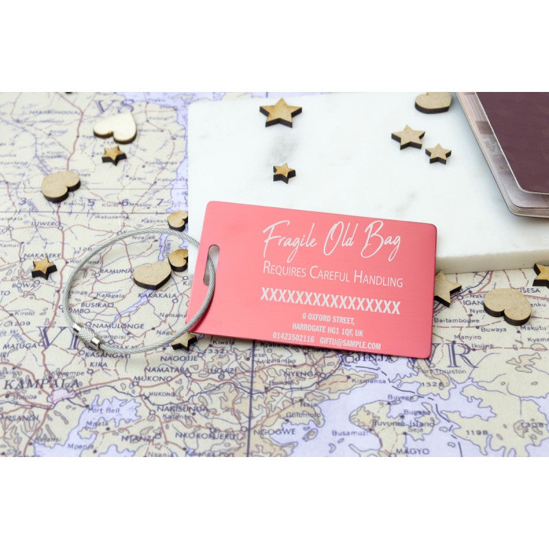 Personalised Luggage Tag - Information