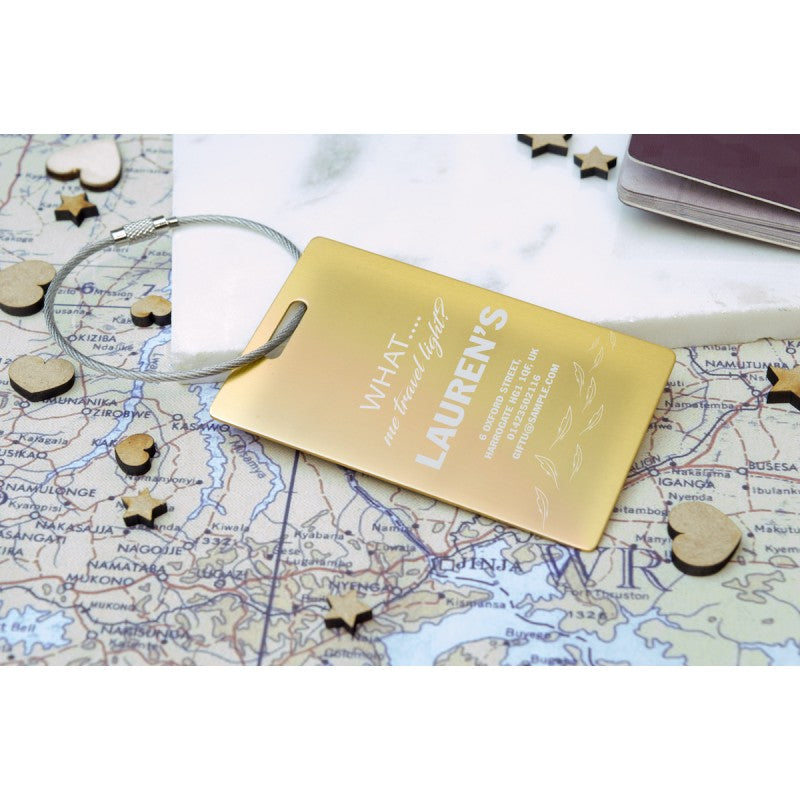 Personalised Luggage Tag - Let's Travel!