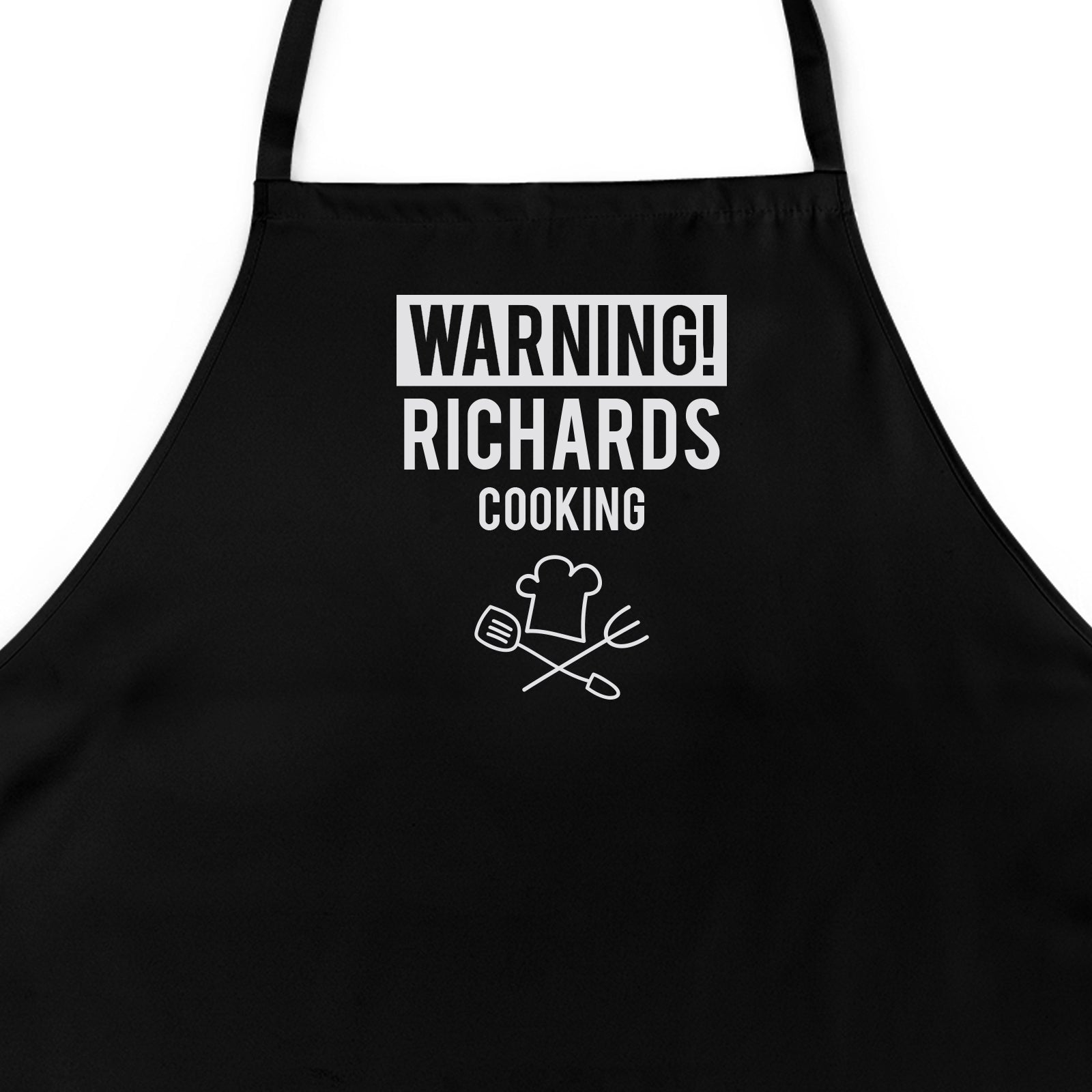 Personalised Apron - Add Any Text - Perfect Gift - WARNING!