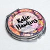 Personalised Pocket Mirror - Round - Abstract