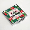 Personalised Pocket Mirror - Rectangle - Red / Green