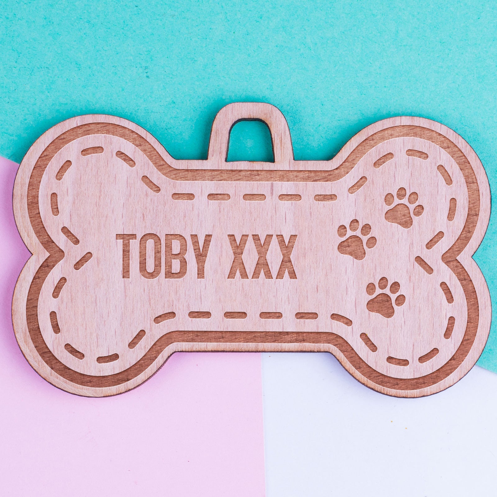 Personalised Christmas Pet Ornaments - Pack of Two #102
