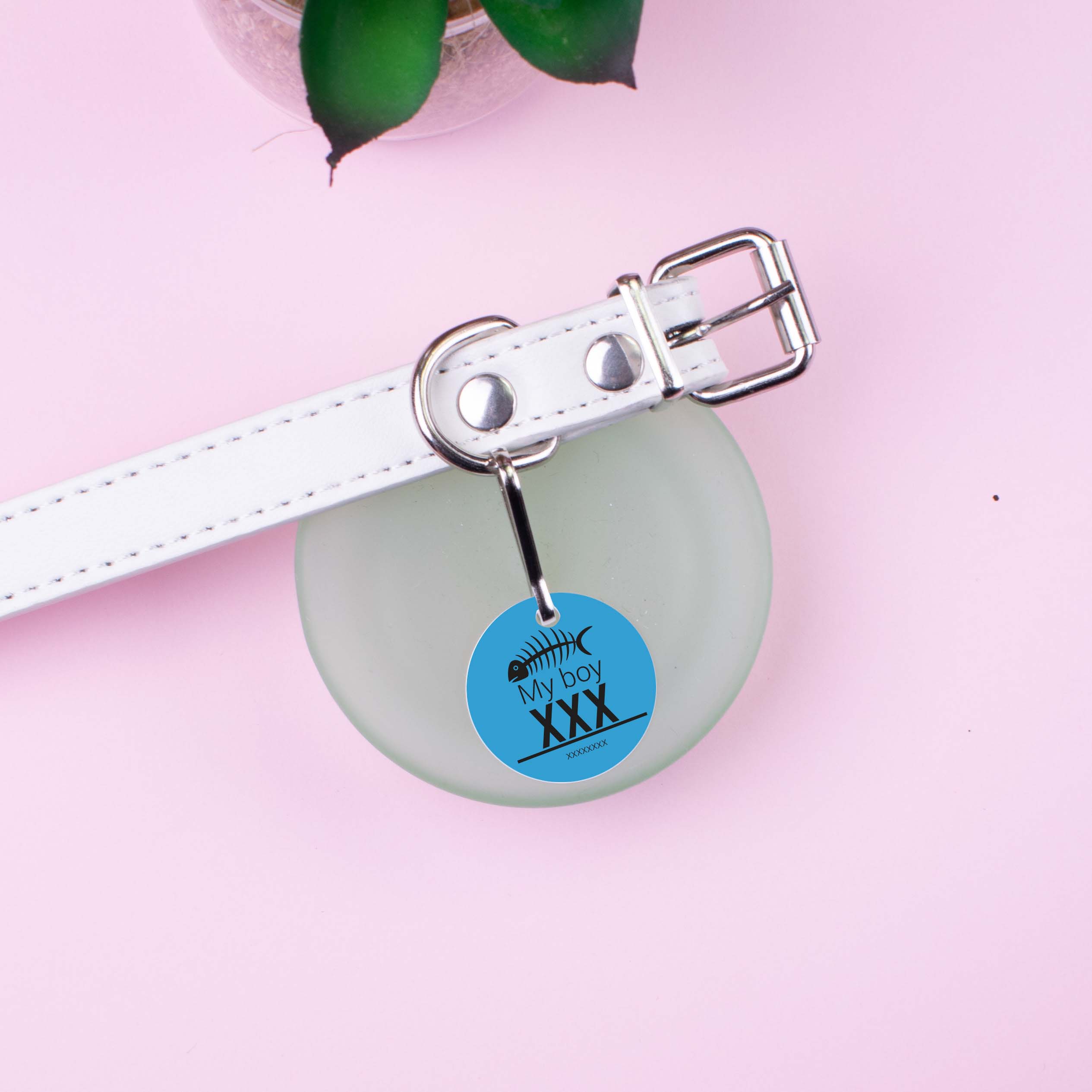 Personalised Pet Tag - Strong Blue