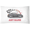 Race Car Pillowcase for Kids - Personalise With Any Name - Perfect Children's Gift - Matte