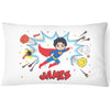 Load image into Gallery viewer, Personalised SuperHero Pillowcase - Blue