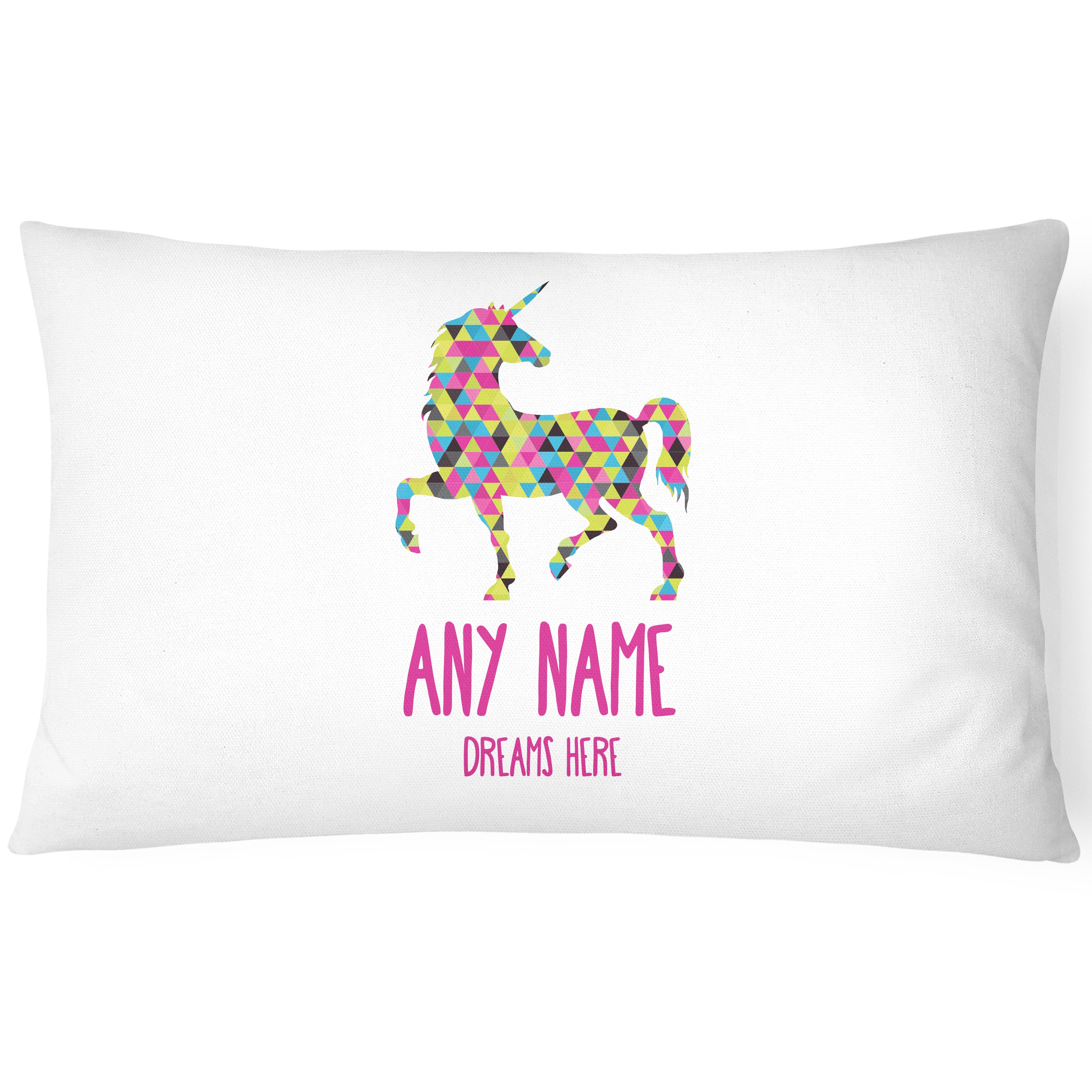 Unicorn Pillowcase Personalise - Perfect Gift - Brave