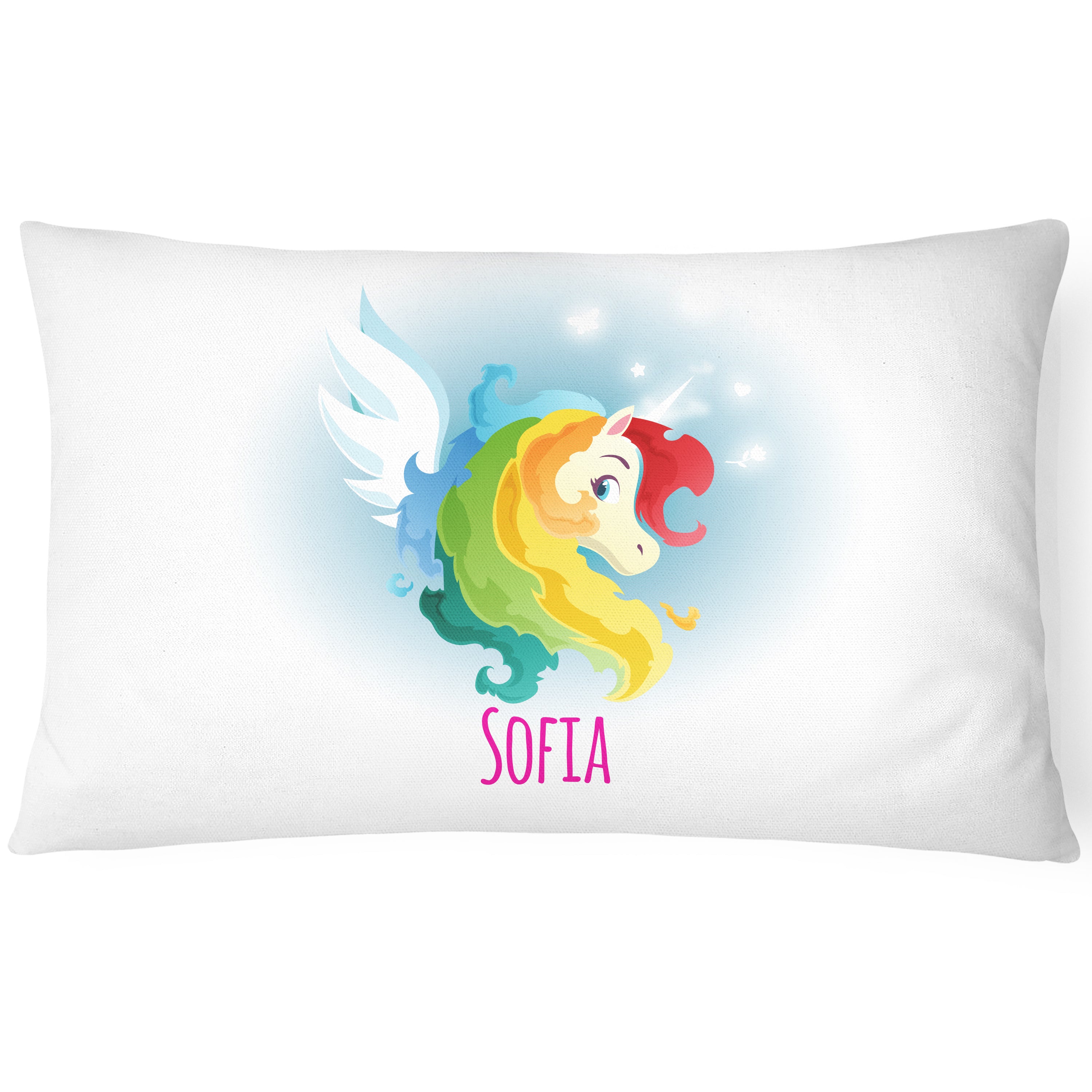 Unicorn Pillowcase Personalise - Perfect Gift - Green