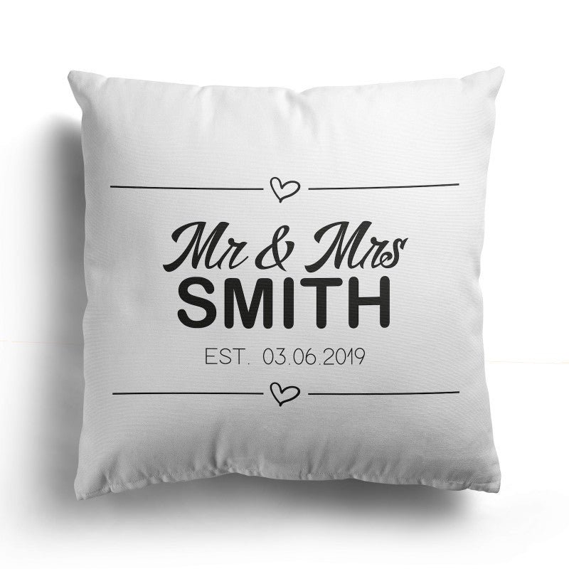 Personalised Custom Text  Design Cushion - The Sans of Time