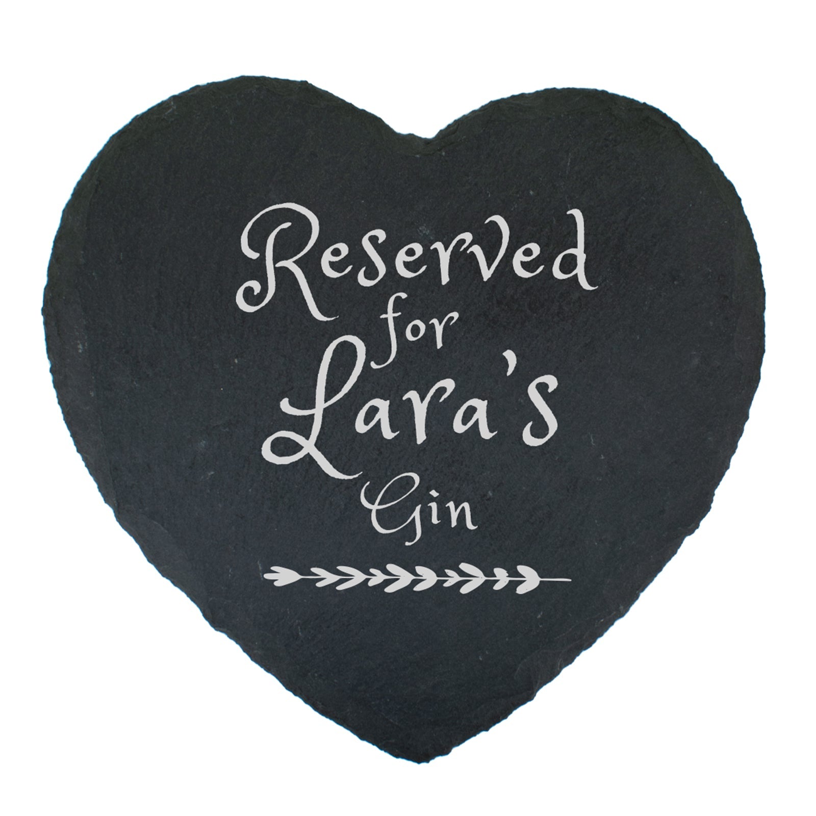 Heart Shaped Slate Coaster - Perfect Gift - The Greek