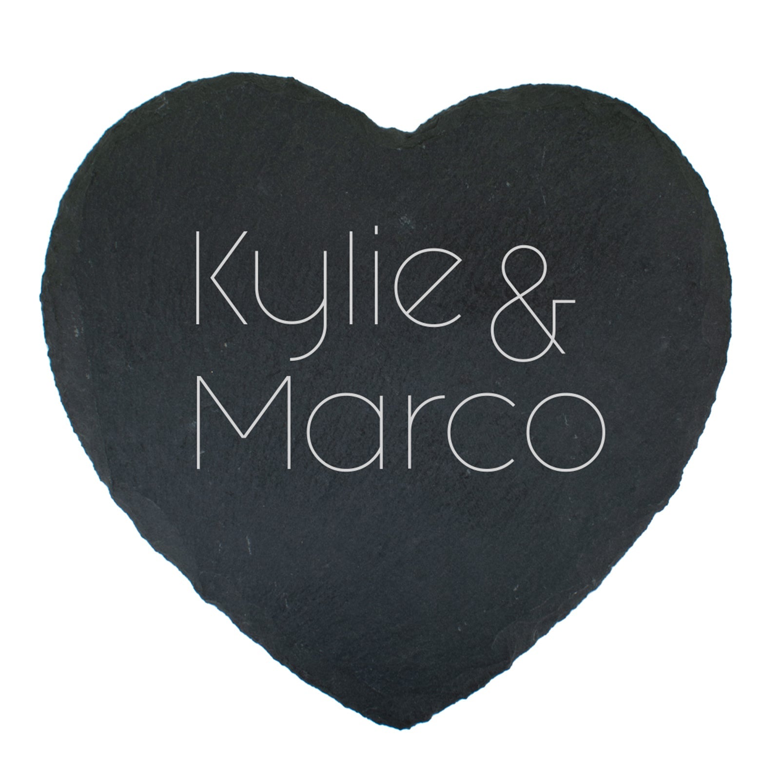 Heart Shaped Slate Coaster - Perfect Gift - Modern