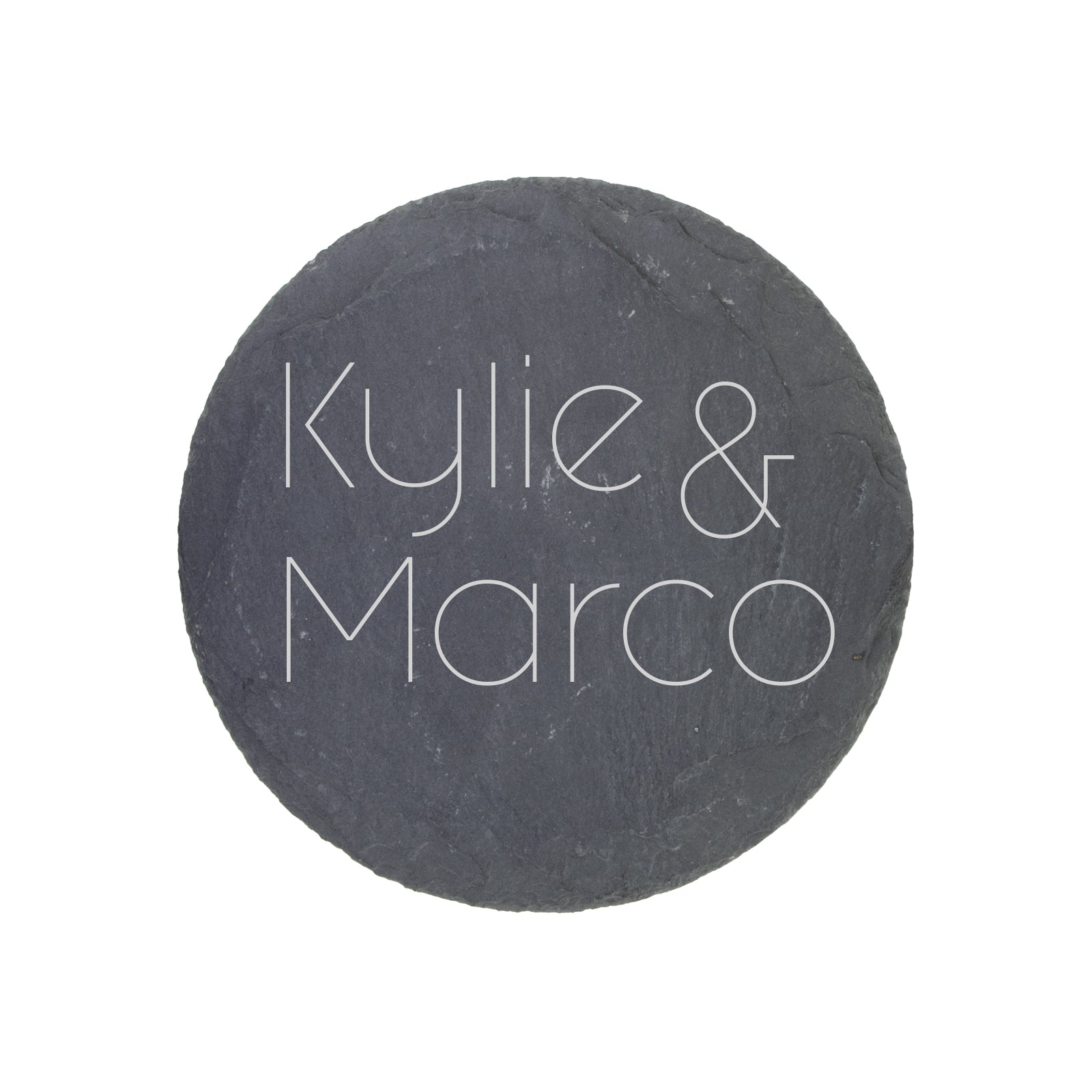 Personalised Engraved Slate Coaster Round - Tate Modern