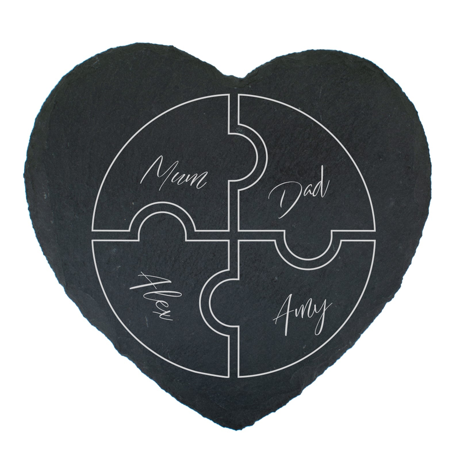 Heart Shaped Slate Coaster - Perfect Gift - Minature