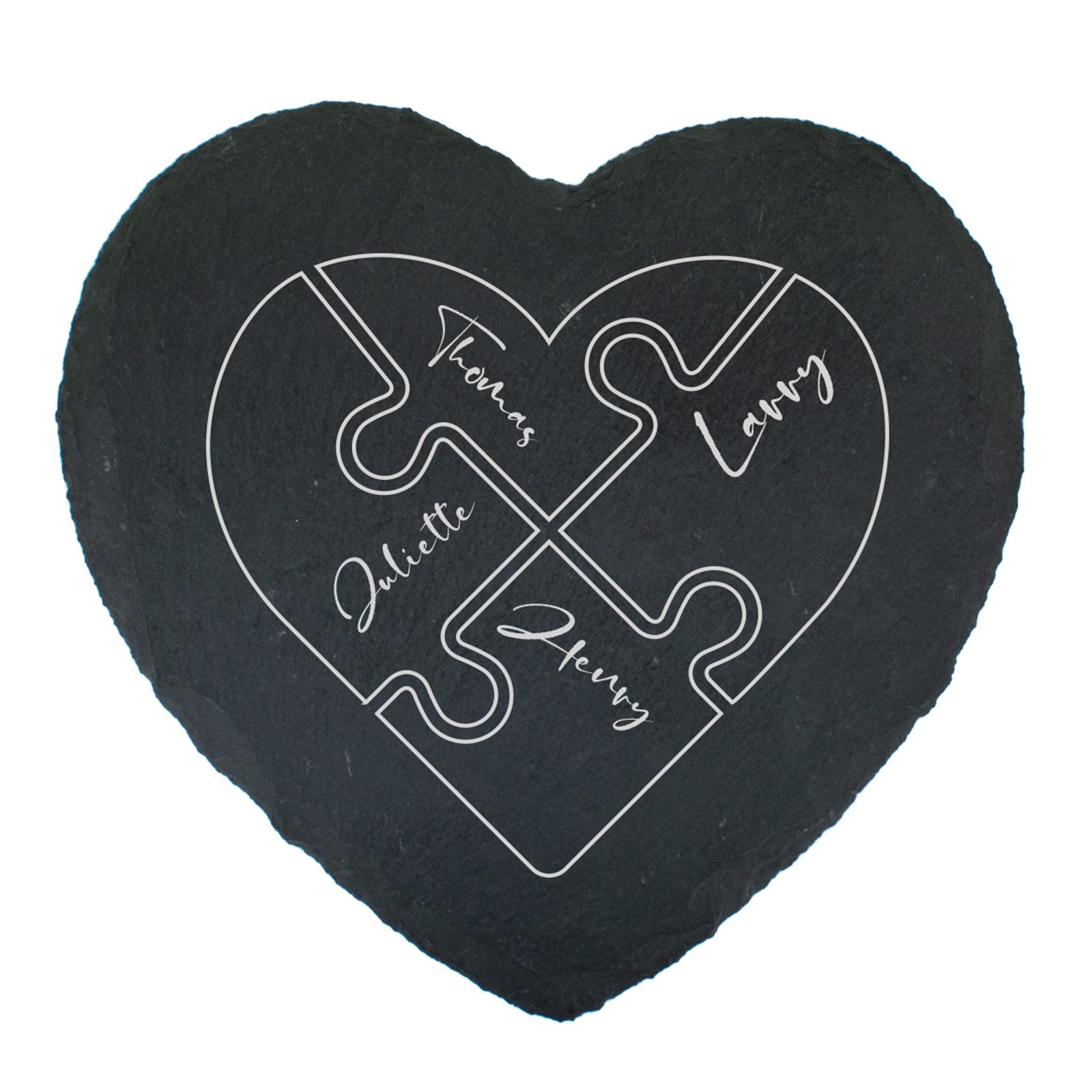 Heart Shaped Slate Coaster - Perfect Gift - Norse Lord