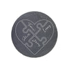 Personalised Engraved Slate Coaster Round - Norse Heart