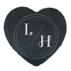Heart Shaped Slate Coaster - Perfect Gift - Two Letters