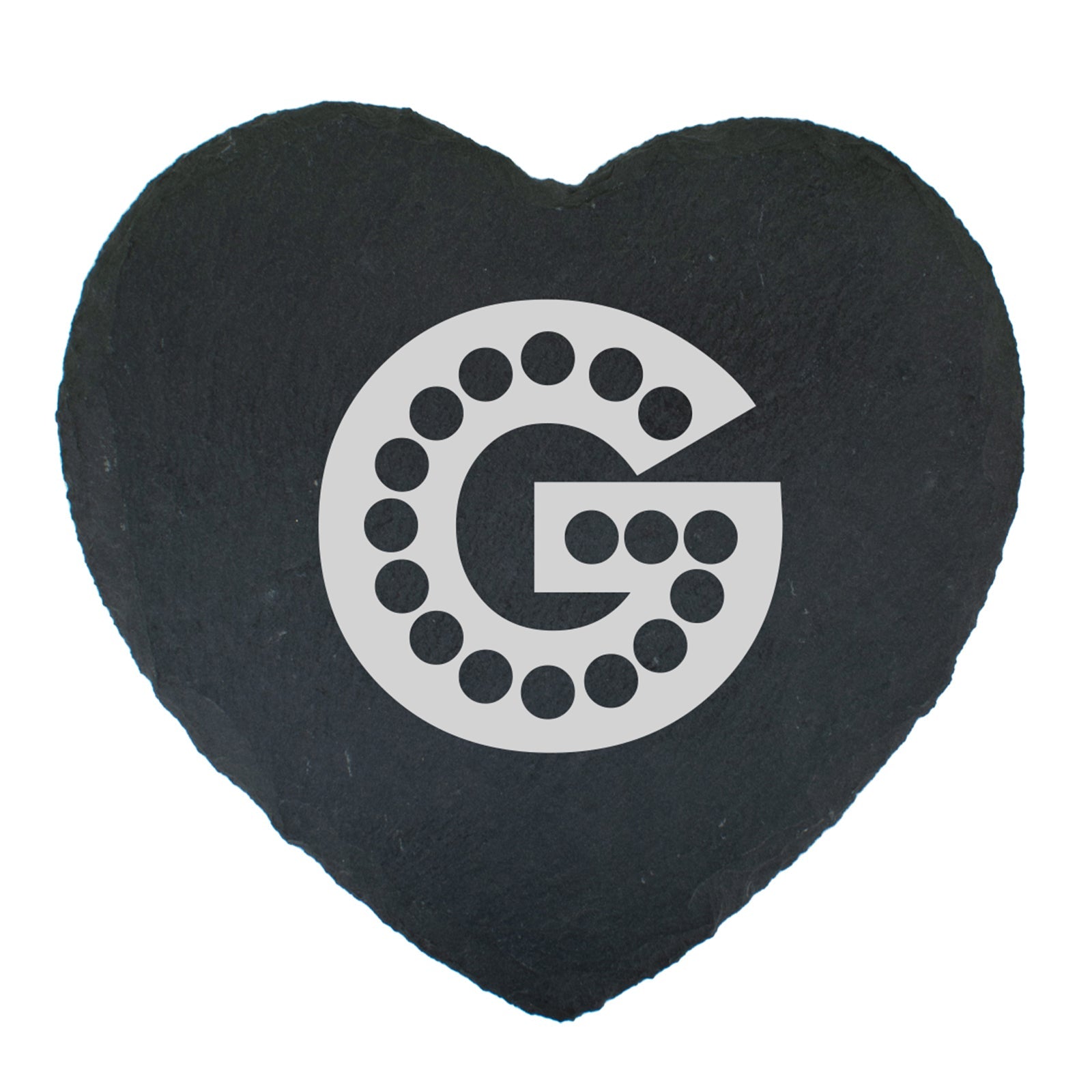 Heart Shaped Slate Coaster - Perfect Gift - Hole Special