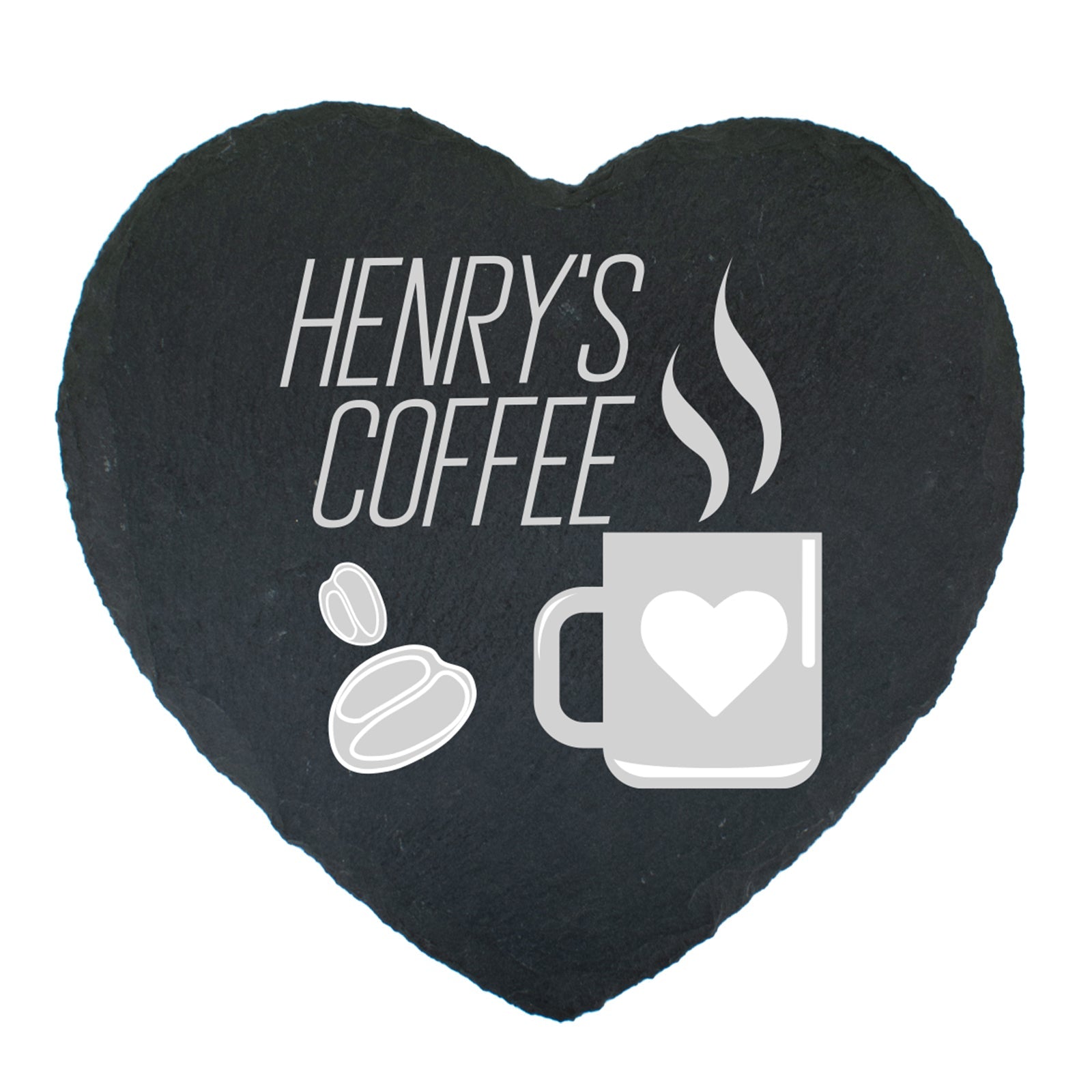 Heart Shaped Slate Coaster - Perfect Gift - Tea