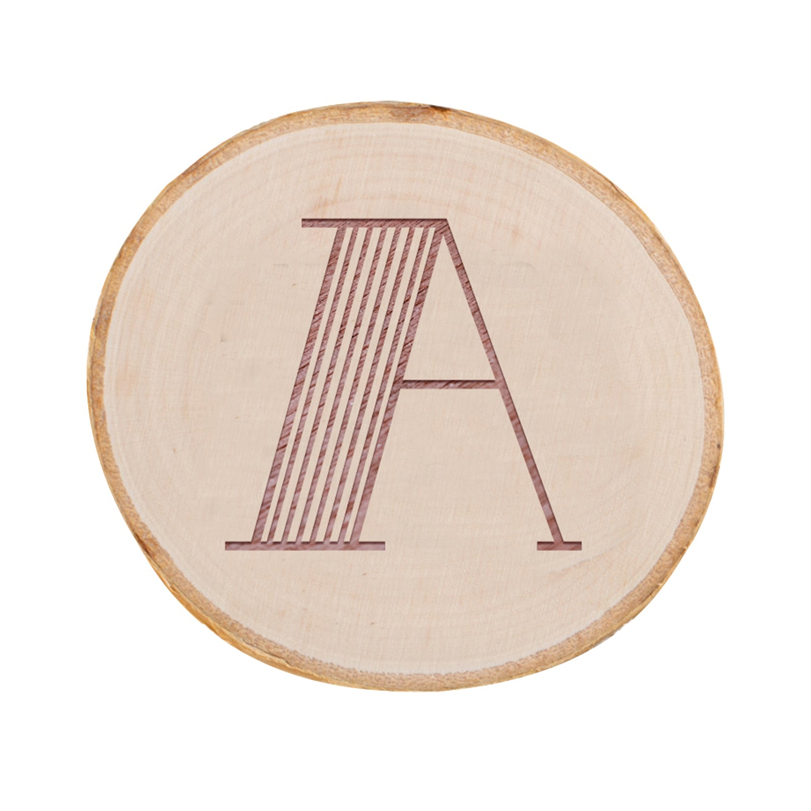 Personalised Engraved Wooden Coaster Wood Log - Fashion Text