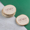 Load image into Gallery viewer, Personalised Engraved Wooden Coaster Wood Log - Arrow