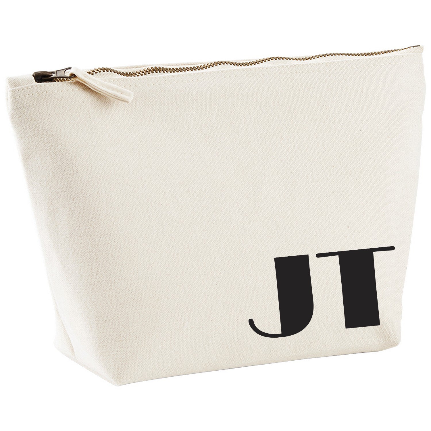 Personalised Canvas Makeup Bag - Perfect Gift   - Initial