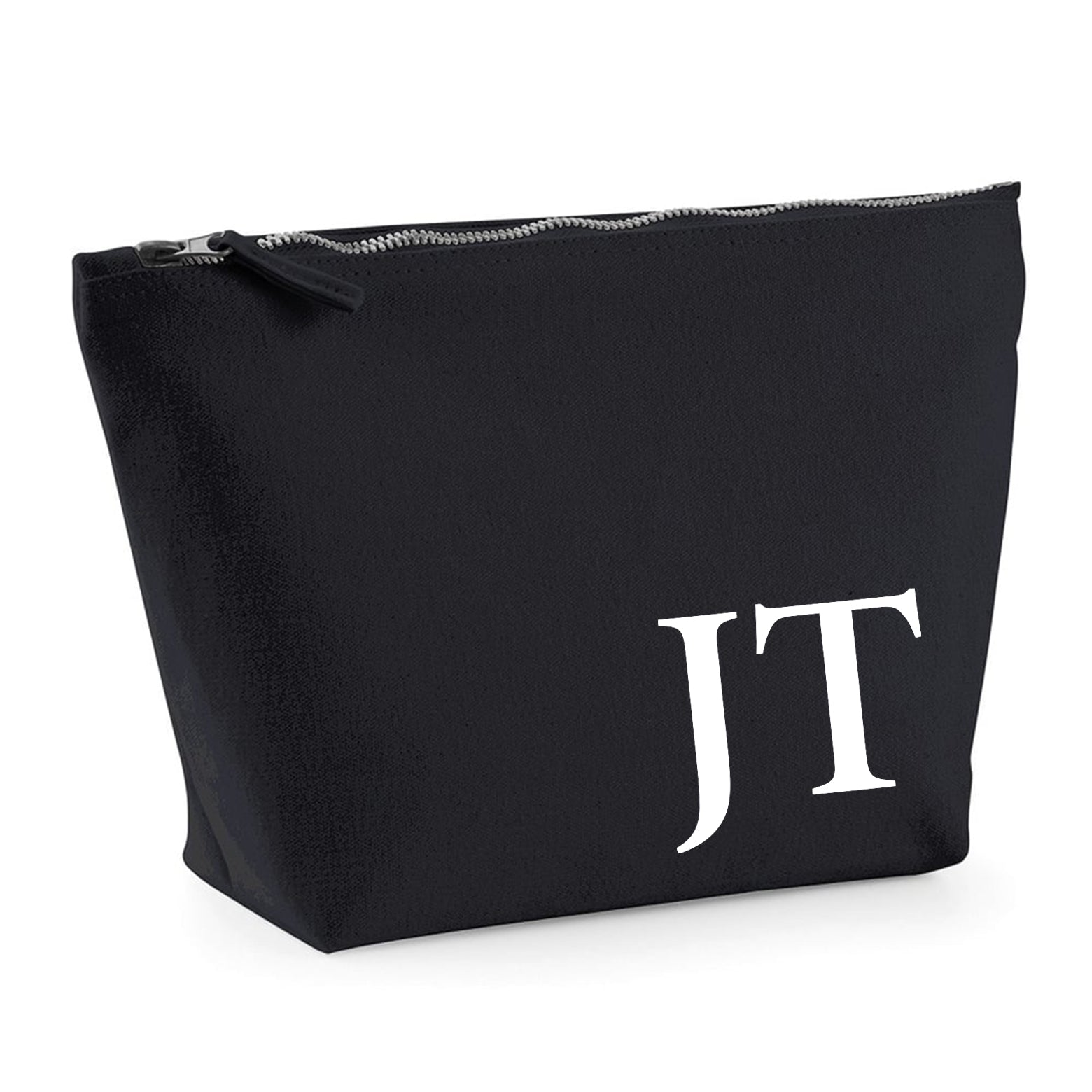 Personalised Canvas Makeup Bag - Perfect Gift - White Initial