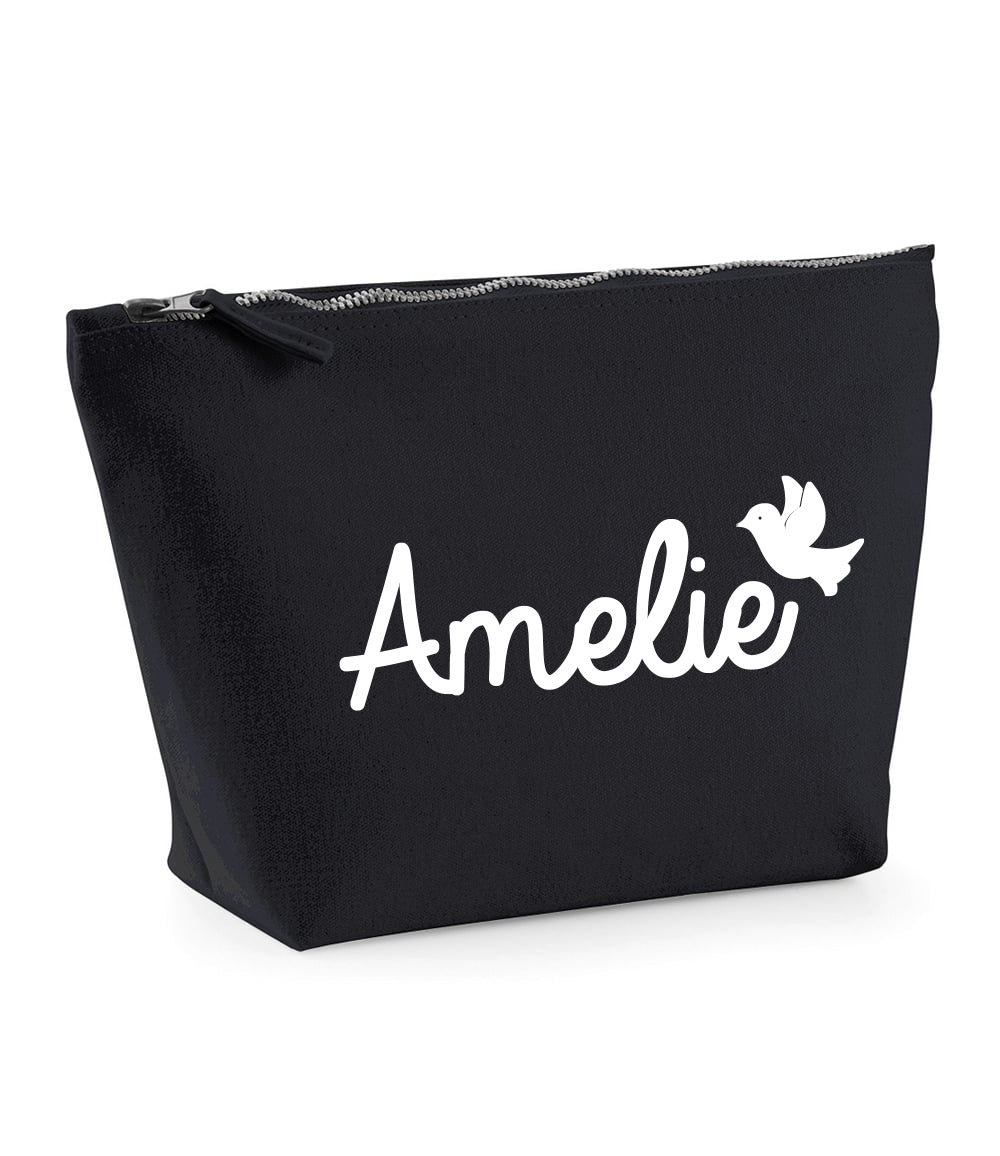 Personalised Canvas Makeup Bag - Tweet