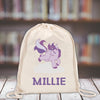 Personalised Kids Gym Bag - Purple Unicorn