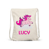 Load image into Gallery viewer, Personalised Kids Gym Bag - Red Unicorn