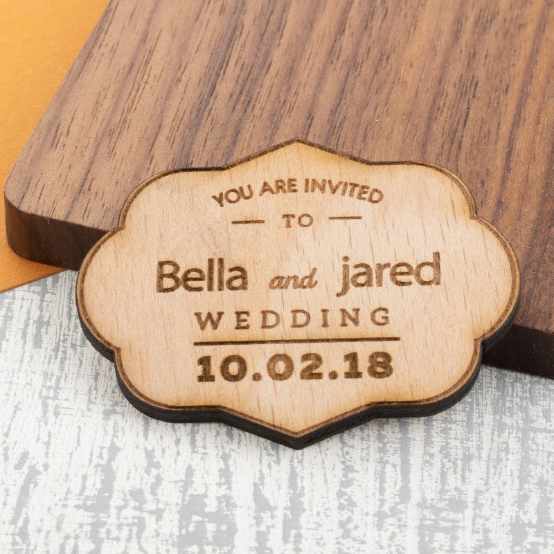 Personalised Wooden Fridge Magnet - Memories