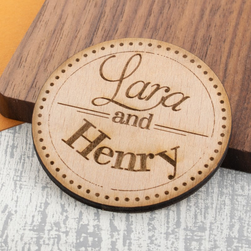 Personalised Wooden Fridge Magnet - Memory forever