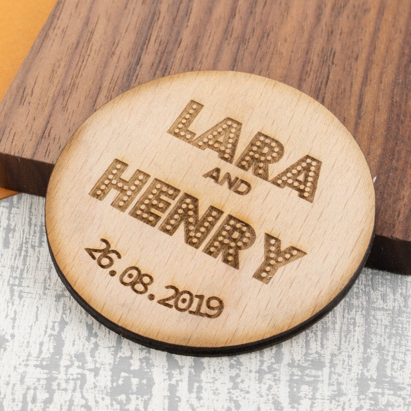 Personalised Wooden Fridge Magnet - Personal