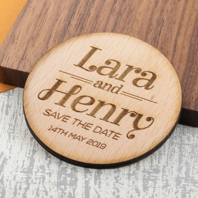 Personalised Wooden Fridge Magnet - Memories